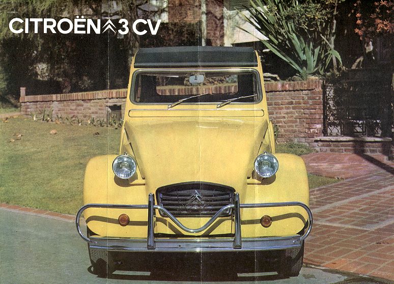 2 bladzijden Citroen 2cv brochure