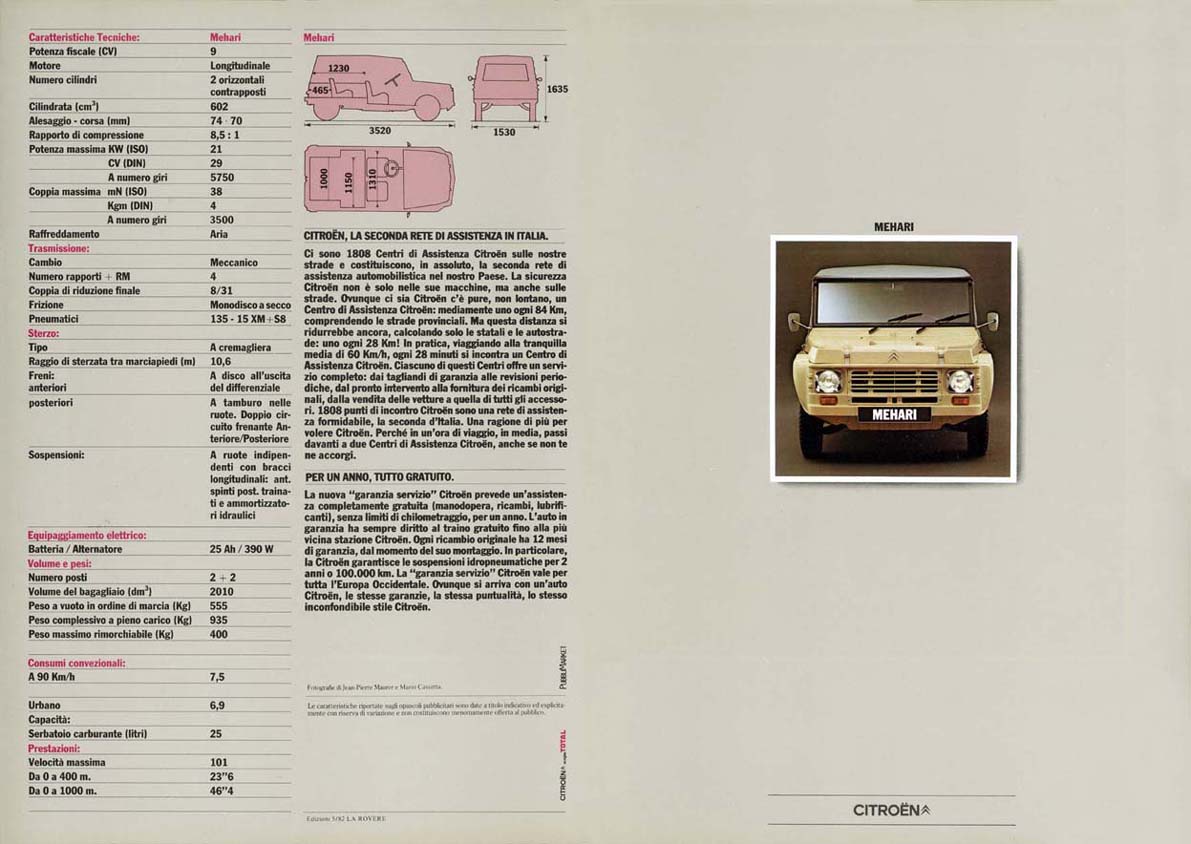 Citroen Mehari brochure