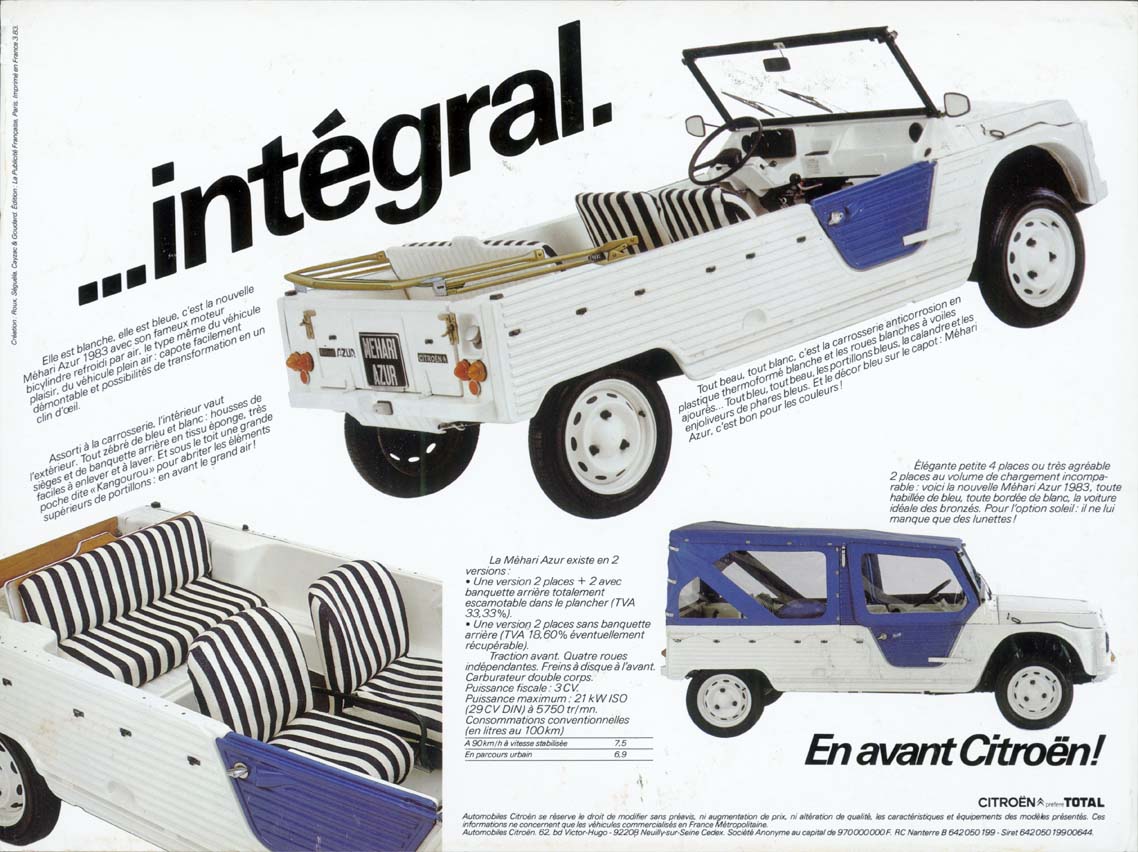 Citroen Mehari brochure