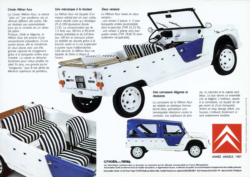 Citroen Mehari AZUR brochure