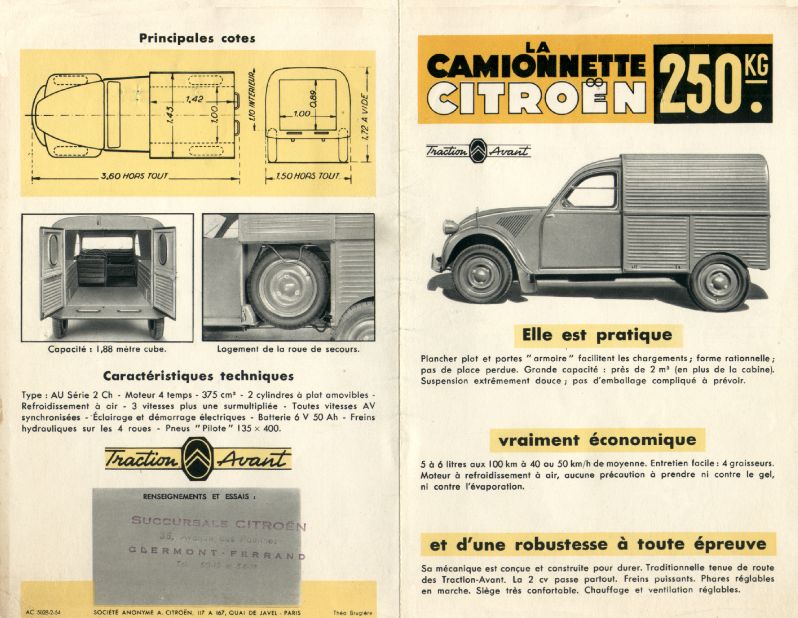 Citroen 2cv 1954 Februari 1954 AZU