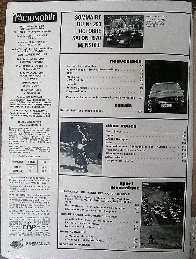 automobile 1970