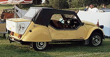 Citroen 2pk cabrio geel