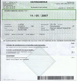 keuring 2pk cabrio in 2006